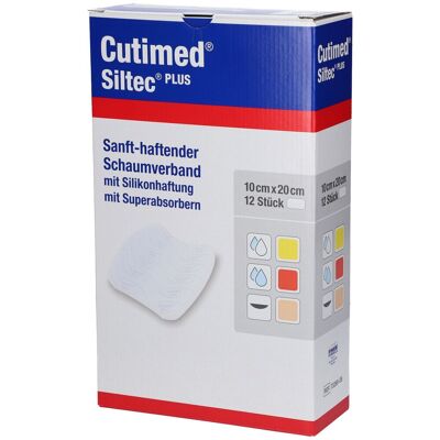 Cutimed Siltec Plus Schaumverb.10x20 cm haftend 12 St Kompressen Cutimed Siltec Plus Schaumverb.10x20 cm haftend 12 St Kompressen
