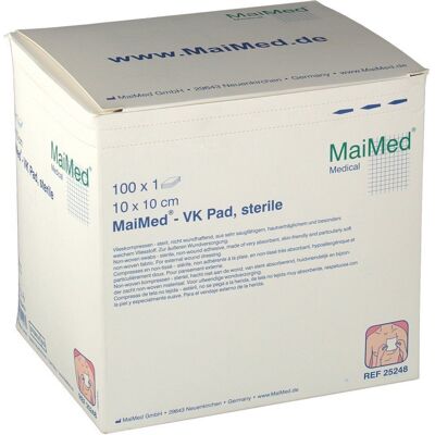 Maimed VK Pad Vlieskompressen steril 10x10 cm 100 St Kompressen Maimed VK Pad Vlieskompressen steril 10x10 cm 100 St Kompressen