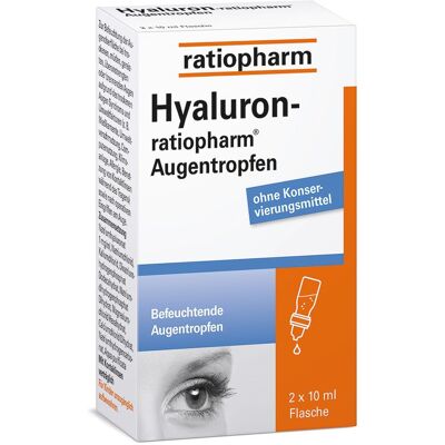 Hyaluron-Ratiopharm Augentropfen 2x10 ml Hyaluron-Ratiopharm Augentropfen 2x10 ml