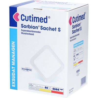 BSN Medical Cutimed Sorbion Sachet S Wundauflage 10x10 cm 48 St Pflaster BSN Medical Cutimed Sorbion Sachet S Wundauflage 10x10 cm 48 St Pflaster