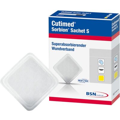 Cutimed Sorbion Sachet S Wundauflage 10x20 cm 24 St Pflaster Cutimed Sorbion Sachet S Wundauflage 10x20 cm 24 St Pflaster