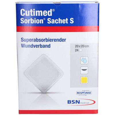 Cutimed Sorbion Sachet S Wundauflage 20x20 cm 24 St Pflaster Cutimed Sorbion Sachet S Wundauflage 20x20 cm 24 St Pflaster