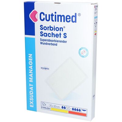 BSN Medical Cutimed Sorbion Sachet S Wundauflage 20x30 cm 12 St Pflaster BSN Medical Cutimed Sorbion Sachet S Wundauflage 20x30 cm 12 St Pflaster