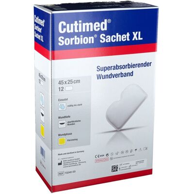 Cutimed - Sorbion Sachet XL - 25x45 cm - 12 pcs - Wound Dressing Cutimed - Sorbion Sachet XL - 25x45 cm - 12 pcs - Wound Dressing