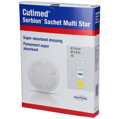 BSN Medical - Cutimed Sorbion Sachet Multi Star - 14 cm BSN Medical - Cutimed Sorbion Sachet Multi Star - 14 cm