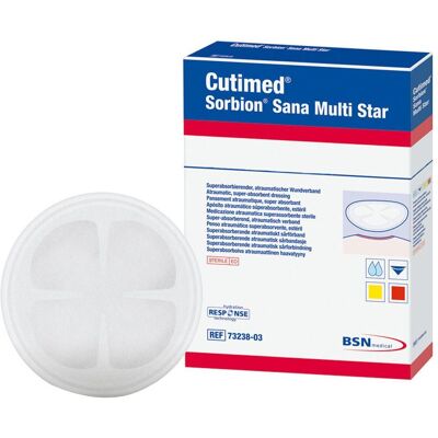 Cutimed Sorbion Sana Multistar Wundaufl.Drm.11 cm 10 St Pflaster Cutimed Sorbion Sana Multistar Wundaufl.Drm.11 cm 10 St Pflaster