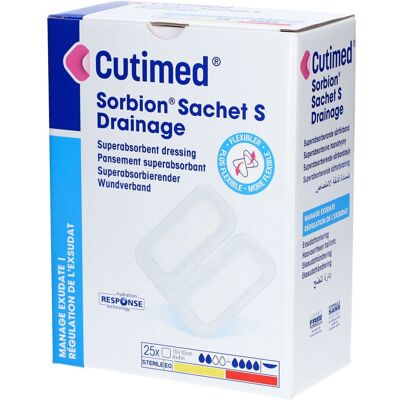 BSN Medical Cutimed Sorbion Sachet S Drainage 25 St Pflaster BSN Medical Cutimed Sorbion Sachet S Drainage 25 St Pflaster