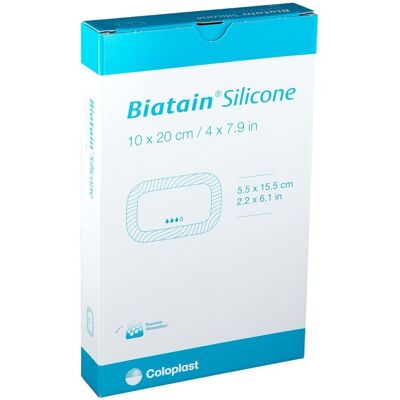 Coloplast Biatain Silicone Schaumverband 10x20 cm - Schaumverband Coloplast Biatain Silicone Schaumverband 10x20 cm - Schaumverband