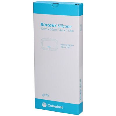 Coloplast - Biatain Silicone - 10x30 cm - Foam dressing Coloplast - Biatain Silicone - 10x30 cm - Foam dressing