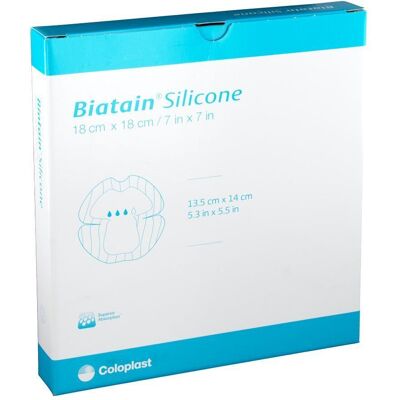 Coloplast Biatain Silicone Ferse 18x18 cm - Verband Coloplast Biatain Silicone Ferse 18x18 cm - Verband