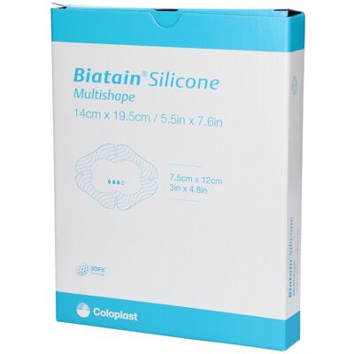Coloplast GmbH Biatain Silicone Schaumverb.Multishape 14x19,5 cm 5 St - Verband Coloplast GmbH Biatain Silicone Schaumverb.Multishape 14x19,5 cm 5 St - Verband