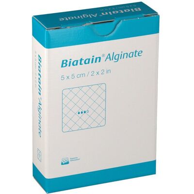 Biatain Alginate Kompressen 5x5 cm 10 St Verband Biatain Alginate Kompressen 5x5 cm 10 St Verband