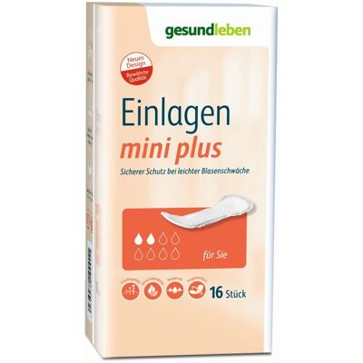 gesundleben Gesund Leben Einlagen mini plus 6x20 St Inkontinenzeinlage gesundleben Gesund Leben Einlagen mini plus 6x20 St Inkontinenzeinlage