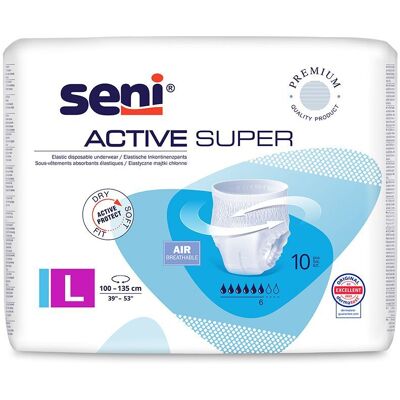 Seni Active Inkontinenzpants super L 10 St Seni Active Inkontinenzpants super L 10 St