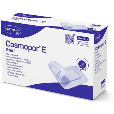 Cosmopor E steril Wundverband 6x10 cm 25 St Pflaster Cosmopor E steril Wundverband 6x10 cm 25 St Pflaster