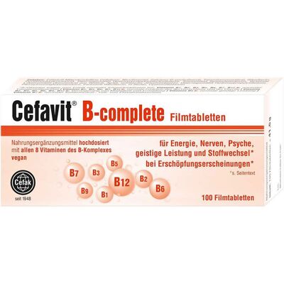 Cefavit B-complete Filmtabletten 100 St Cefavit B-complete Filmtabletten 100 St