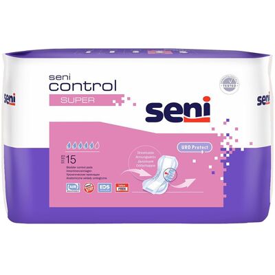 Seni Control Inkontinenzeinlage super 12x15 St Einlagen Seni Control Inkontinenzeinlage super 12x15 St Einlagen