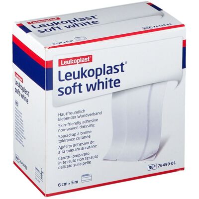 BSN Medical Leukoplast soft white Pflaster 6 cm x5 m Rolle 1 St BSN Medical Leukoplast soft white Pflaster 6 cm x5 m Rolle 1 St