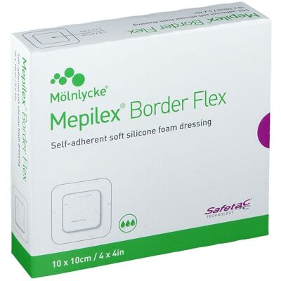 Mepilex Border Flex Schaumverb.haft.10x10 cm 10 St Verband Mepilex Border Flex Schaumverb.haft.10x10 cm 10 St Verband