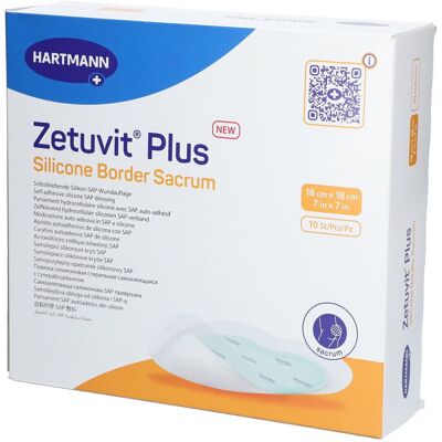 Hartmann Zetuvit Plus Silicone Border steril Sacrum 18x18cm 10 St Kompressen Hartmann Zetuvit Plus Silicone Border steril Sacrum 18x18cm 10 St Kompressen