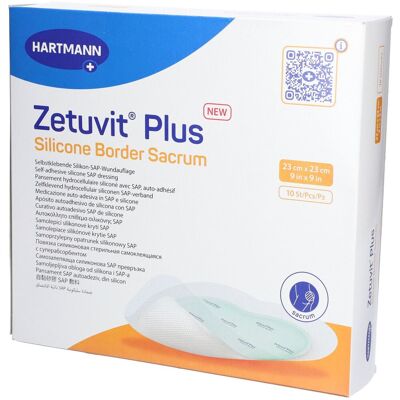 Hartmann Zetuvit Plus Silicone Border steril Sacrum 23x23cm 10 St Kompressen Hartmann Zetuvit Plus Silicone Border steril Sacrum 23x23cm 10 St Kompressen