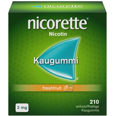 Nicorette Kaugummi 2 mg freshfruit 210 St Nicorette Kaugummi 2 mg freshfruit 210 St