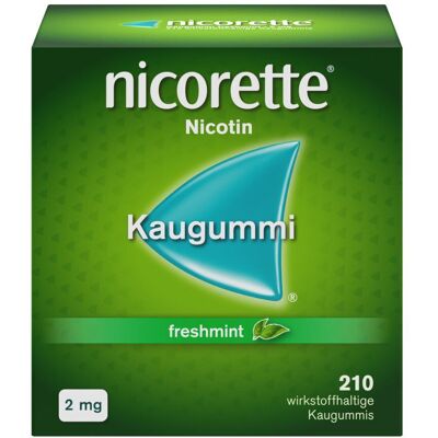 Nicorette Kaugummi 2 mg freshmint 210 St Nicorette Kaugummi 2 mg freshmint 210 St