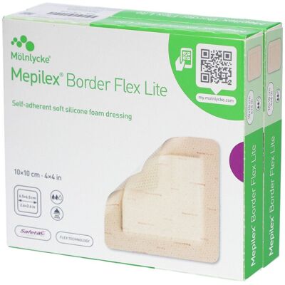 Mepilex Border Flex Lite Schaumverband 10x10 cm 10 St Verband Mepilex Border Flex Lite Schaumverband 10x10 cm 10 St Verband