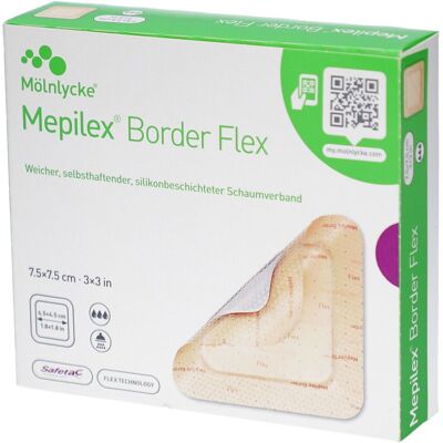 Mepilex Border Flex Schaumverb.haft.7,5x7,5 cm 10 St Verband Mepilex Border Flex Schaumverb.haft.7,5x7,5 cm 10 St Verband