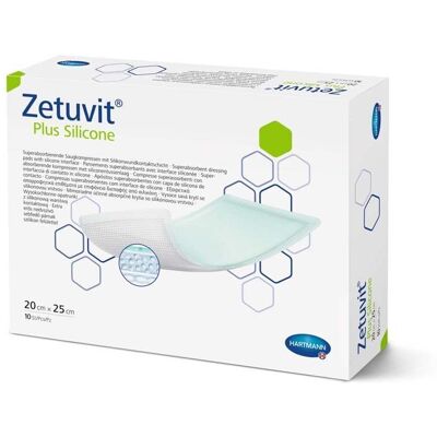 Zetuvit Plus Silicone steril 20x25 cm 10 St Kompressen Zetuvit Plus Silicone steril 20x25 cm 10 St Kompressen