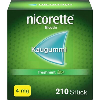 Nicorette Kaugummi 4 mg freshmint 210 St Nicorette Kaugummi 4 mg freshmint 210 St
