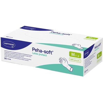 Hartmann Peha-Soft Latex protect Unt.Hands.unsteril pf M 100 St Handschuhe Hartmann Peha-Soft Latex protect Unt.Hands.unsteril pf M 100 St Handschuhe