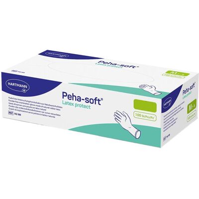 Hartmann Peha-Soft Latex protect Unt.Hands.unsteril pf L 100 St Handschuhe Hartmann Peha-Soft Latex protect Unt.Hands.unsteril pf L 100 St Handschuhe