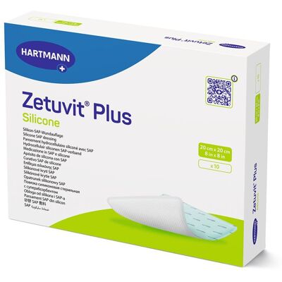 Zetuvit Plus Silicone steril 20x20 cm 10 St Kompressen Zetuvit Plus Silicone steril 20x20 cm 10 St Kompressen