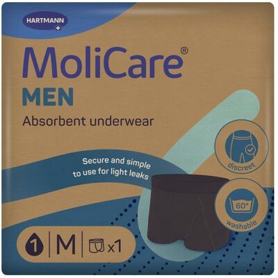 MoliCare MEN absorbent underwear Gr. M 1 St Inkontinenzslip MoliCare MEN absorbent underwear Gr. M 1 St Inkontinenzslip