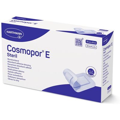 Cosmopor E steril Wundverband 8x15 cm 25 St Pflaster Cosmopor E steril Wundverband 8x15 cm 25 St Pflaster