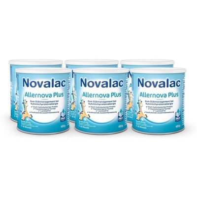 Novalac Allernova Plus Spezialnahrung 0-36 Mon.Plv 6x400 g Pulver Novalac Allernova Plus Spezialnahrung 0-36 Mon.Plv 6x400 g Pulver