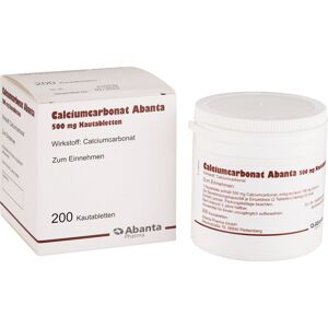 Calciumcarbonat Abanta 500 mg Kautabletten 200 St