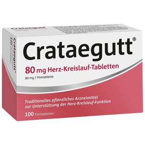 Crataegutt 80 mg Herz-Kreislauf-Tabletten 100 St Filmtabletten
