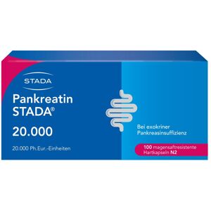 Pankreatin Stada 20.000 magensaftres.Hartkapseln 100 St Magensaftresistente Hartkapseln