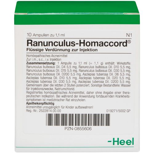 Heel Ranunculus-Homaccord® Ampullen 10 St Ampullen