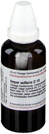 DHU Hepar Sulfuris D10 50 ml Dilution