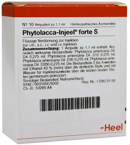 Heel Phytolacca-Injeel® forte S Ampullen 10 St Ampullen