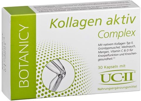 Feelgood Shop Botanicy Kollagen Aktiv Complex mit Uc-Ii 30 St Kapseln