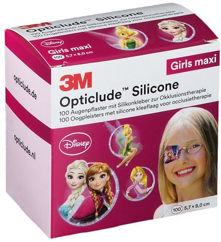 3M™ Opticlude 3M Silicone Disney Girl maxi 5,7 cm x 8 cm 100 St Pflaster