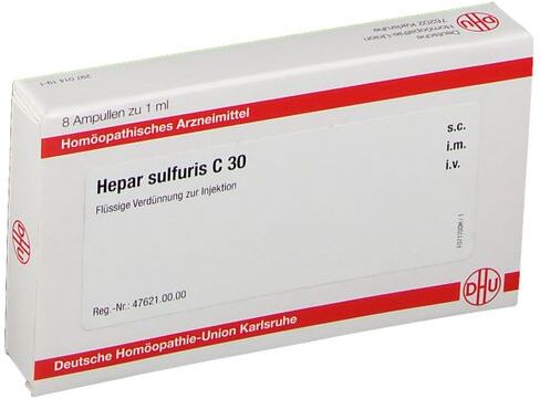 DHU Hepar Sulfuris C30 8X1 ml Ampullen