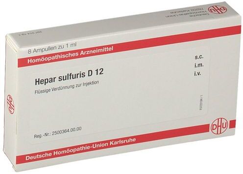 DHU Hepar Sulfuris D12 8X1 ml Ampullen