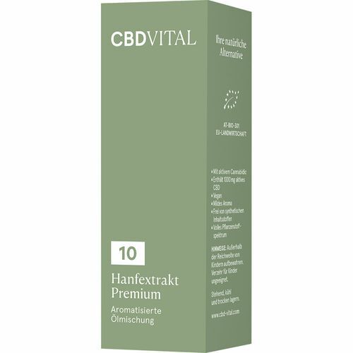 Vitrasan GmbH CBD Vital Hanfextrakt Premium 10% 10 ml Tropfen