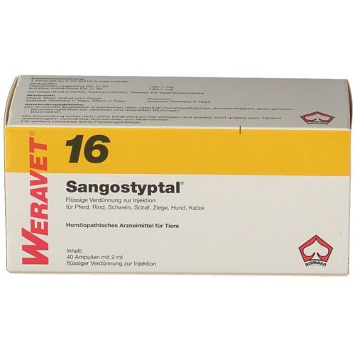WERAVET Sangostyptal 16 Ampullen vet. 4x10x2 ml