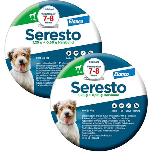 Seresto Halsband für kleine Hunde bis 8 kg 2x1 St